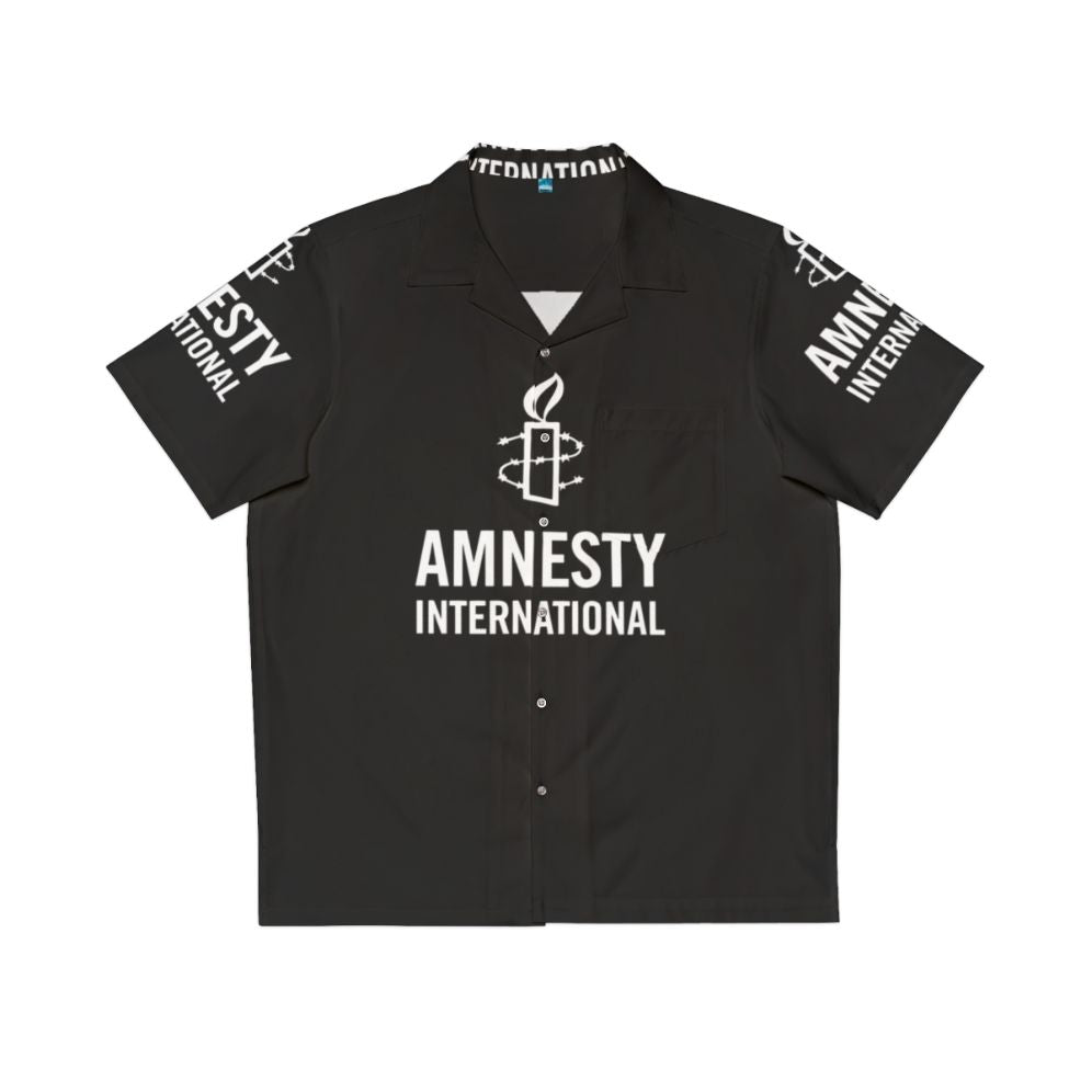 Amnesty International Hawaiian Shirt featuring human rights and social justice