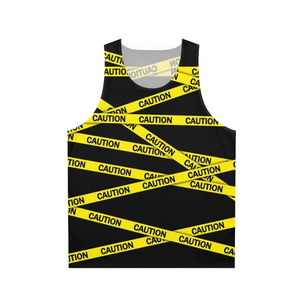 Bright Caution Tape Unisex Tank Top