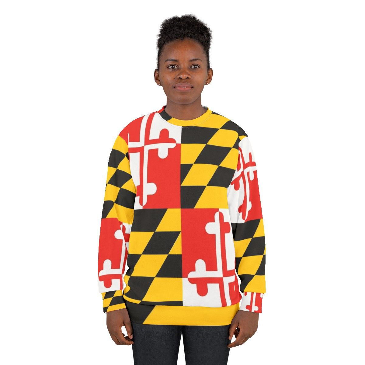 Maryland flag graphic tee sweatshirt - women