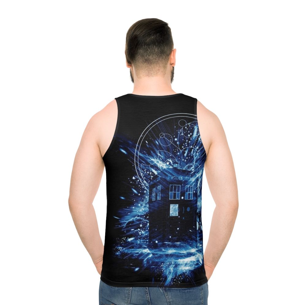 Time Storm Unisex Doctor Who Inspired Tank Top - men back