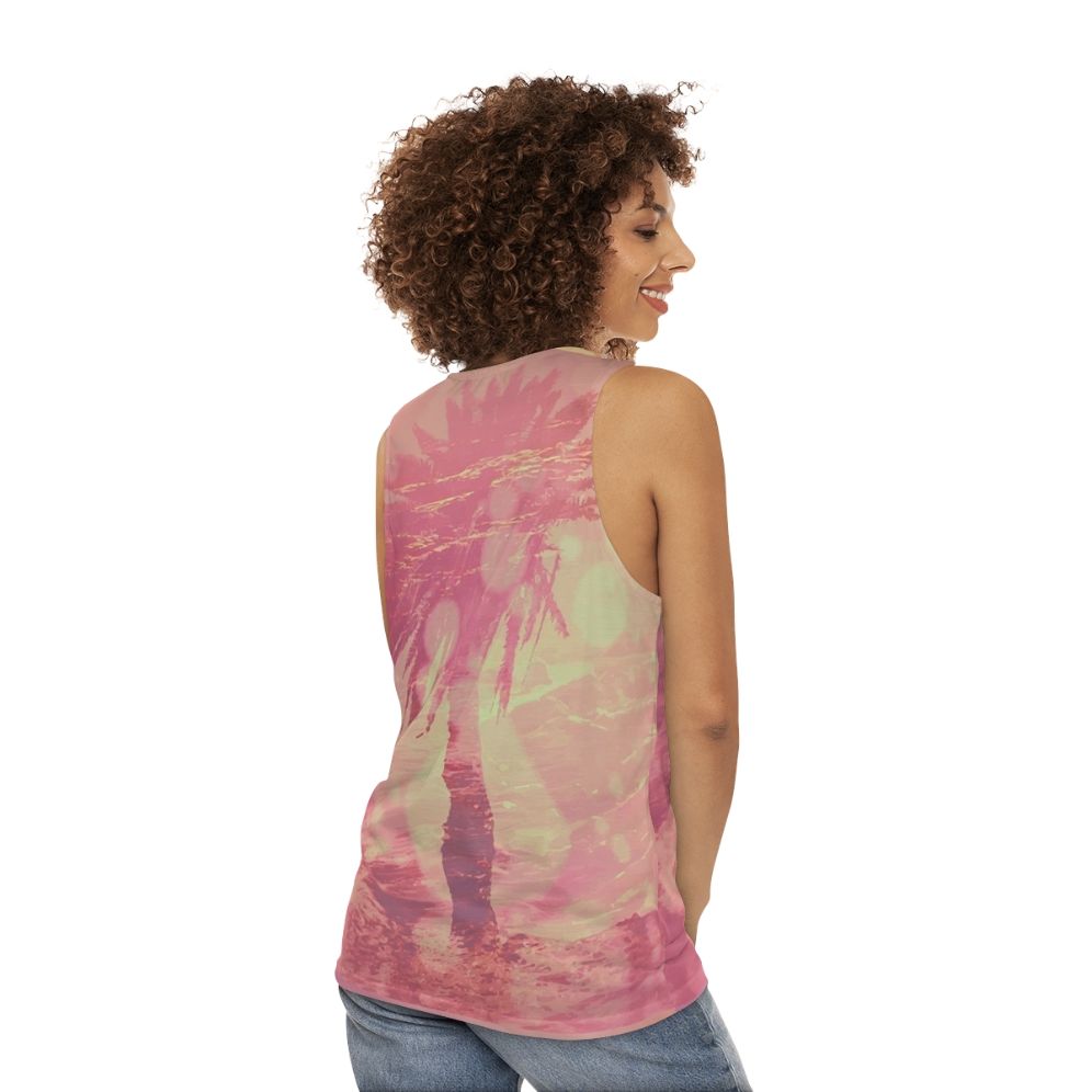 Unisex Loose Fit Graphic Tank Top - women back