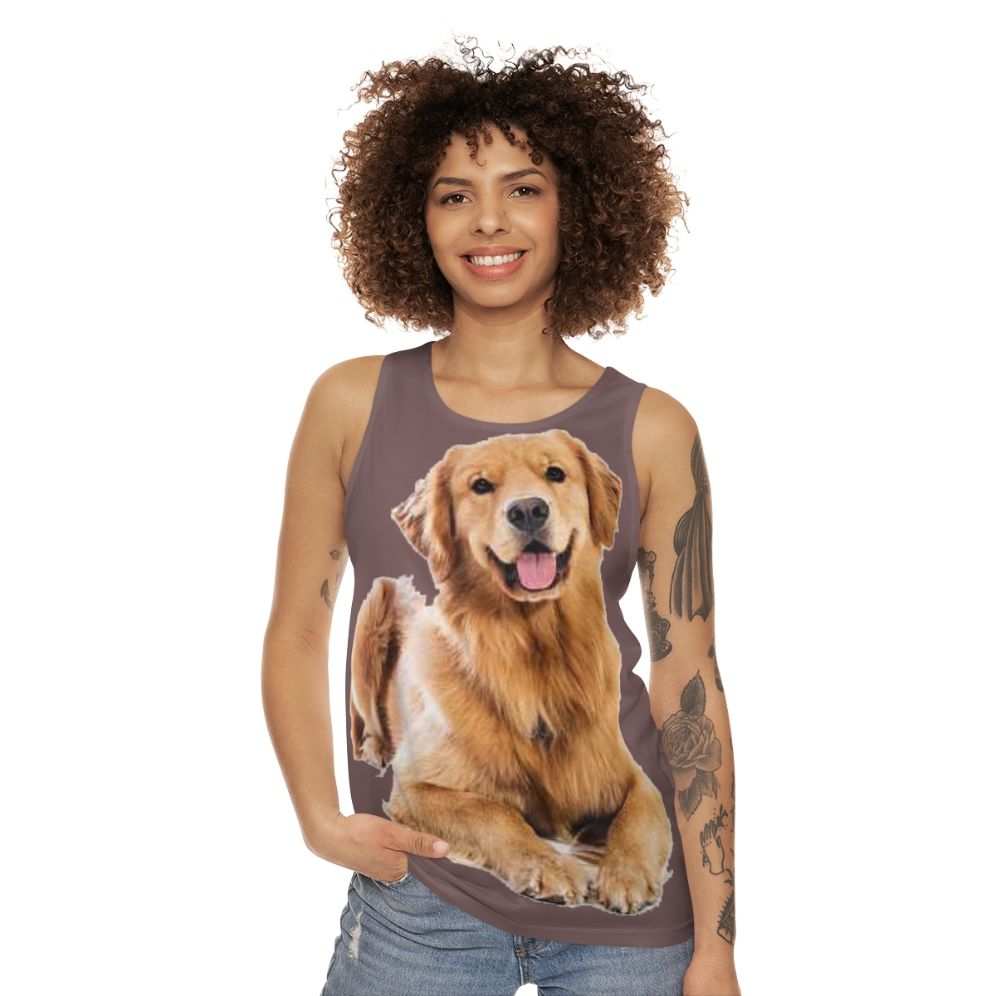 Golden Retriever Unisex Tank Top - women