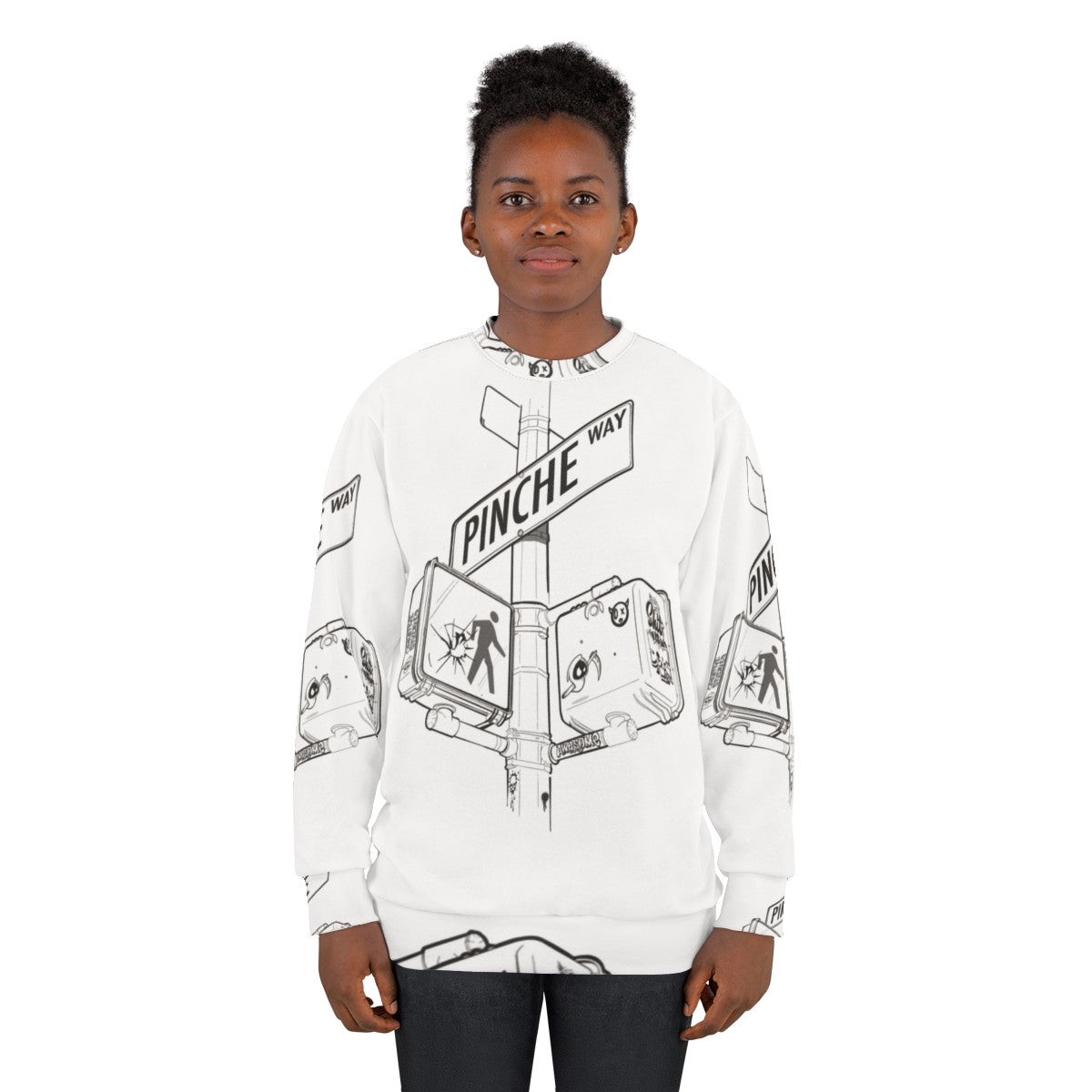 New York City Street Sign Graphic Sweatshirt - women