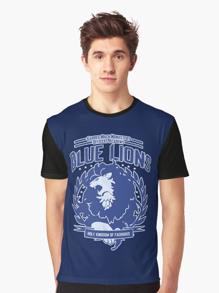 Fire Emblem Three Houses Blue Lions Class Graphic T-Shirt - Men