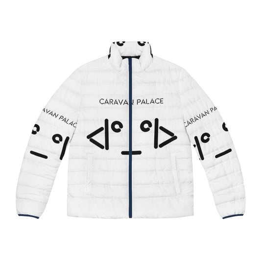 Caravan Palace logo puffer jacket for electroswing music fans