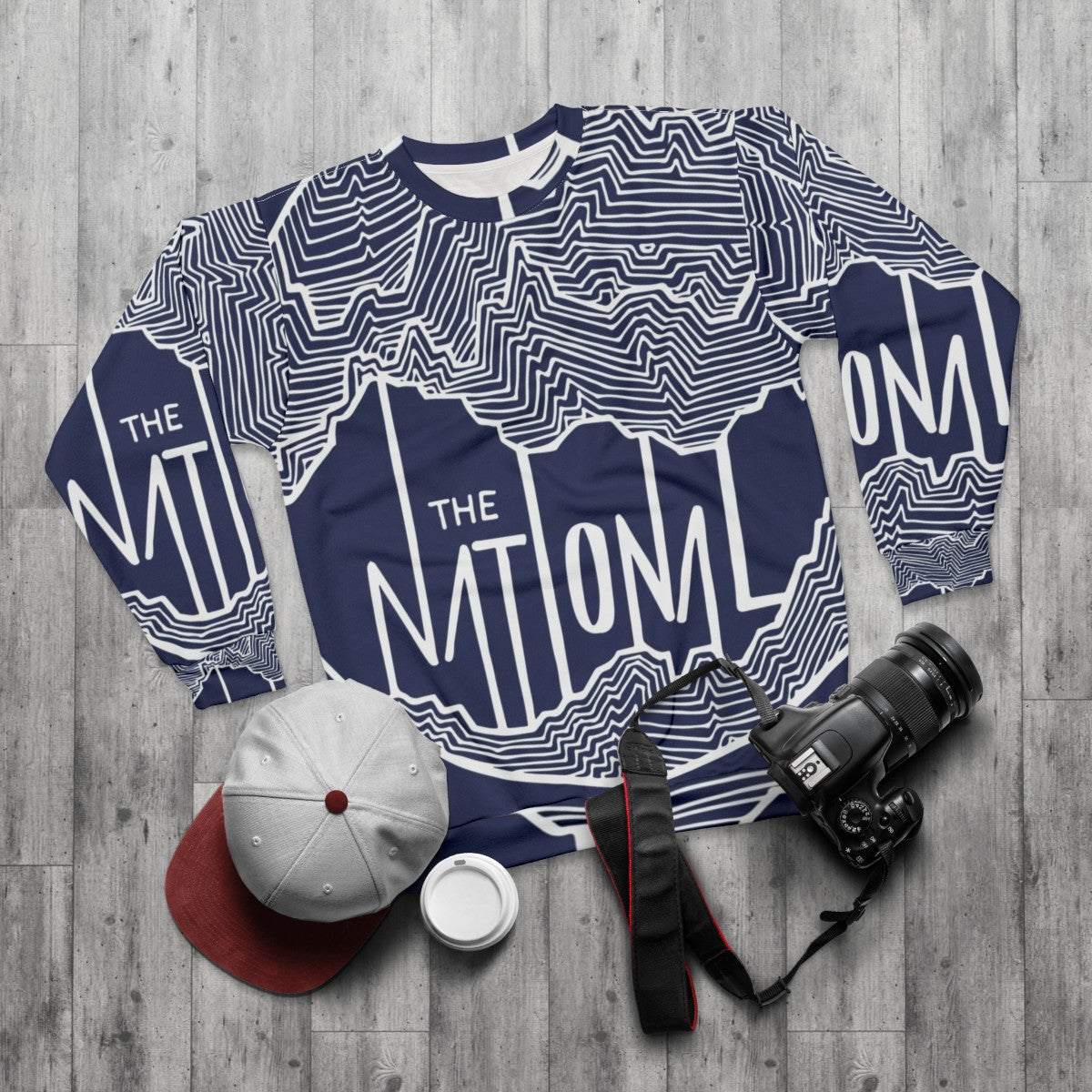 The National Handdrawn Sweatshirt - flat lay