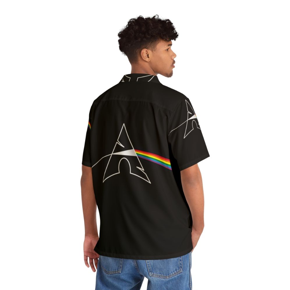 Arch Linux Prism Hawaiian Shirt - Flat lay