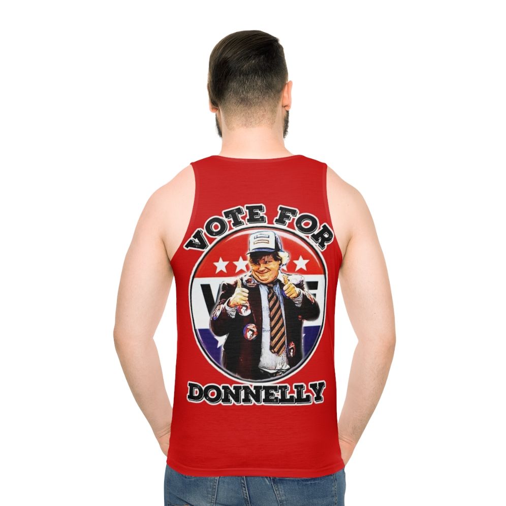 Vote for Donnelly Unisex 90s Comedy Tank Top - men back