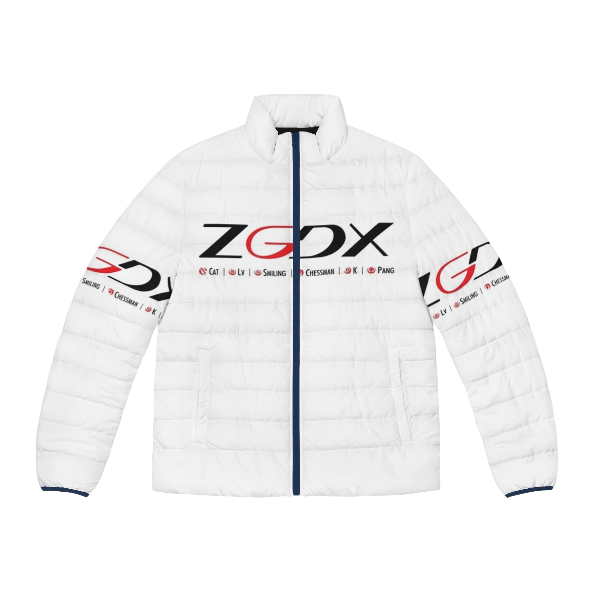 ZGDX Puffer Jacket with Beautiful Smile Design