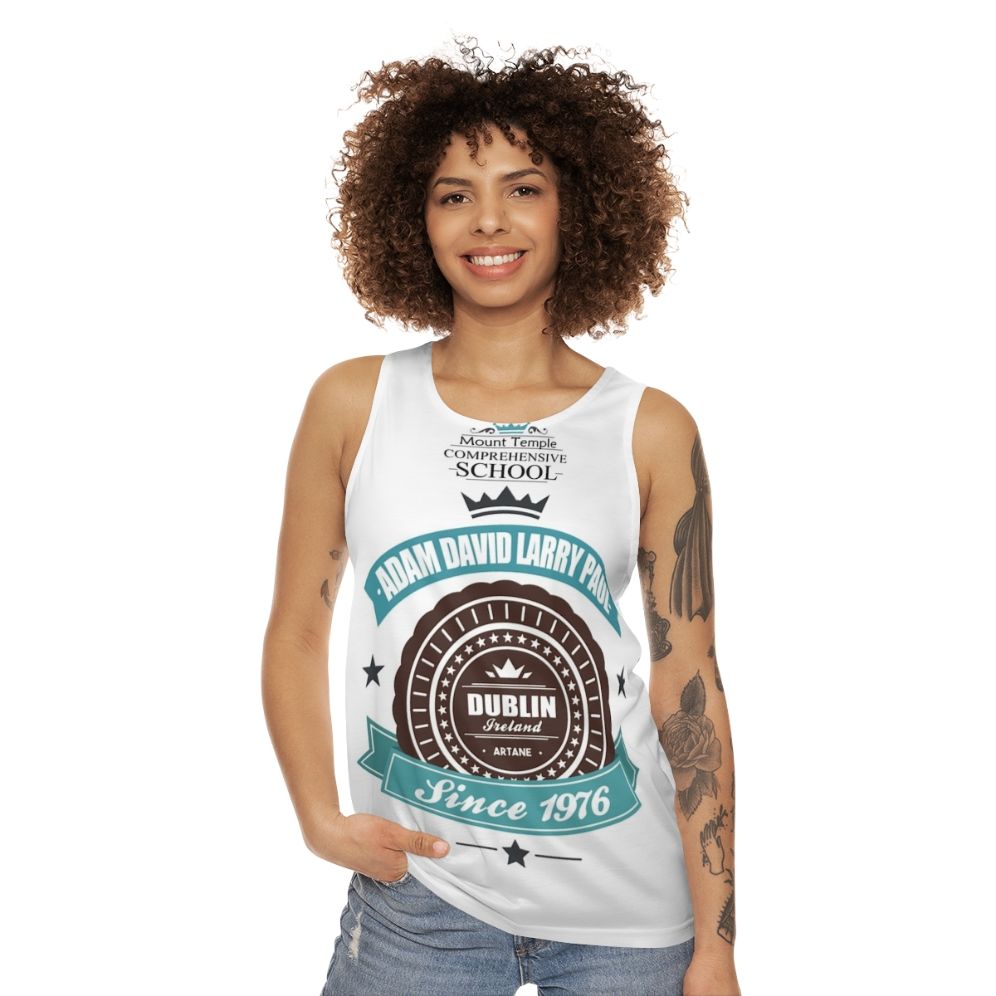 U2 vintage logo unisex tank top - women