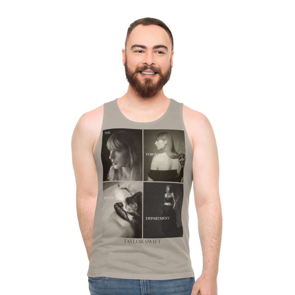 The Tortured Poets Department Collage Unisex Tank Top - men