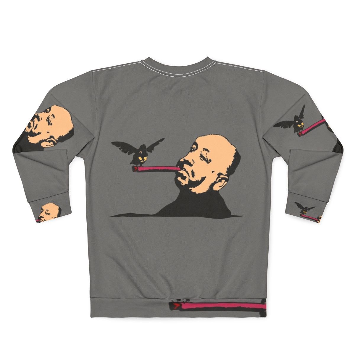 Alfred Hitchcock Sweatshirt with Film Motifs - Back