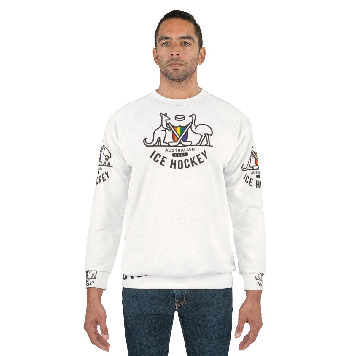 Australian LGBT Ice Hockey Sweatshirt - men