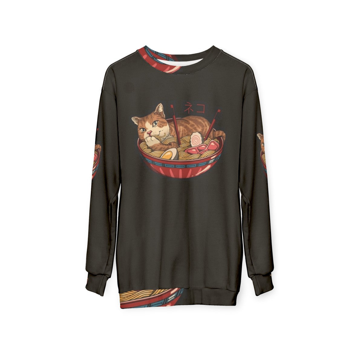 Neko Ramen Cat Sweatshirt - hanging