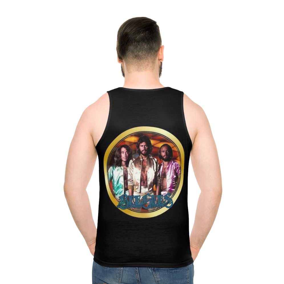 Vintage 1970s Bee Gees custom unisex tank top - men back