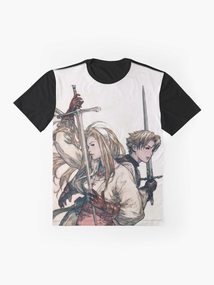 Tactics Ogre: Let Us Cling Together - JRPG Graphic T-Shirt - Flat lay