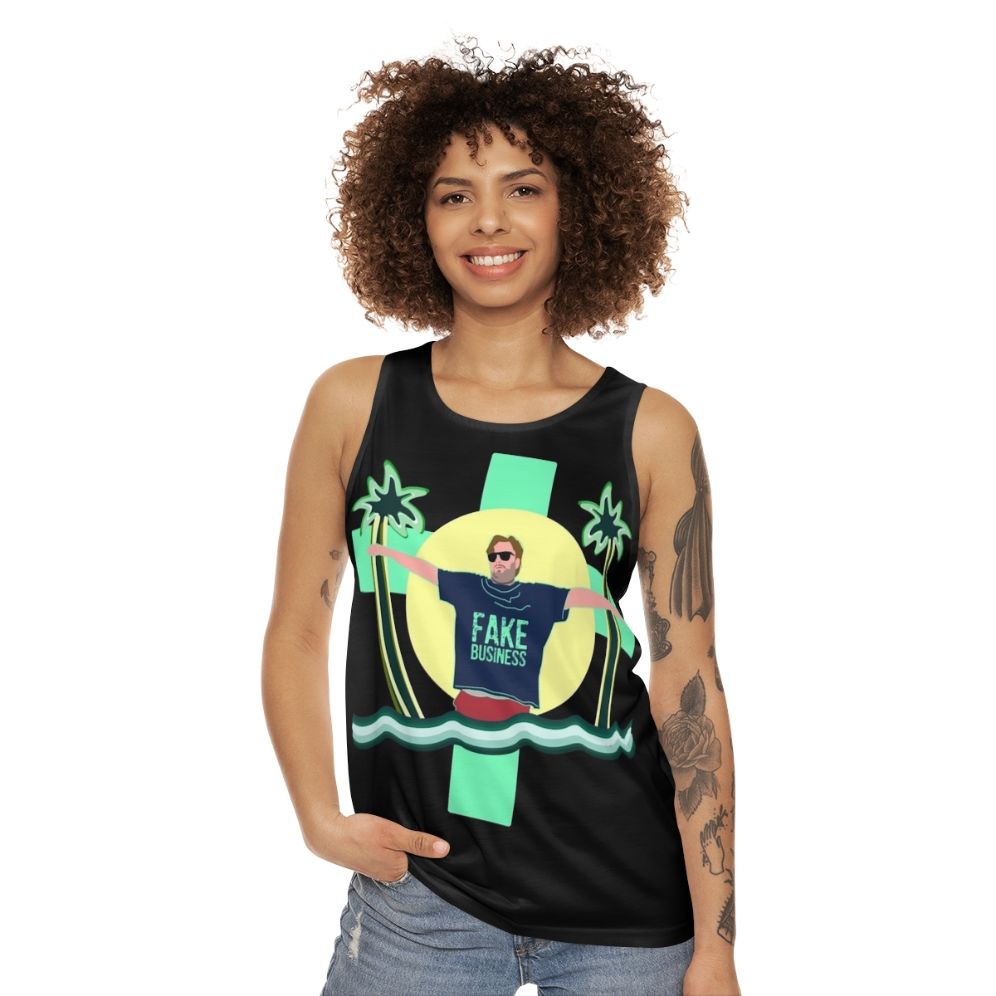 Tim Dillon Fake Business Unisex Dark Humor Tank Top - women