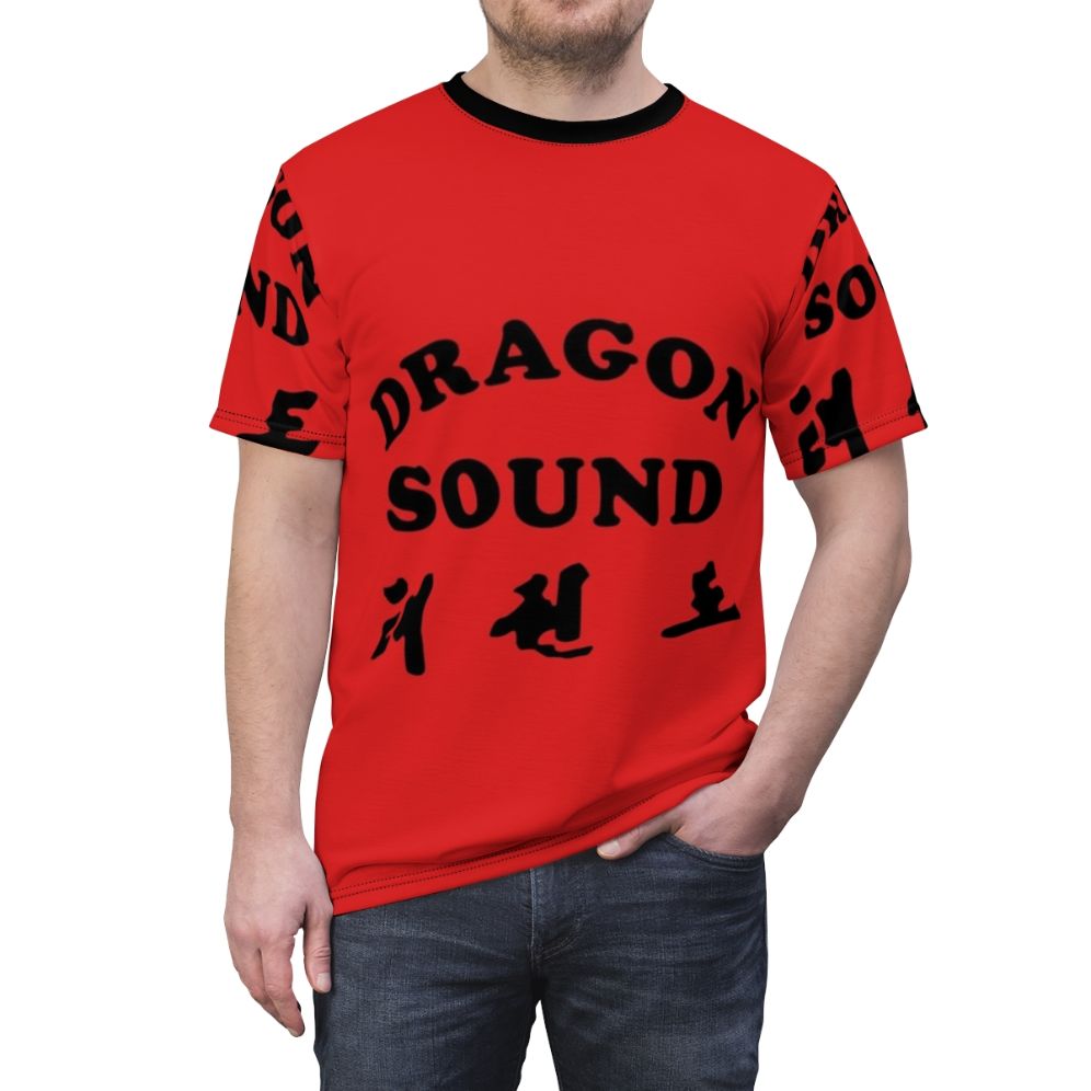 Dragon Sound Inspired Movie T-Shirt with Cult Classic Print - men front