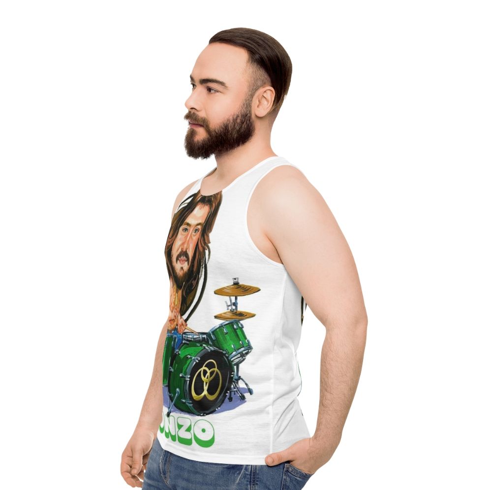 Classic Led Zeppelin John Bonham Unisex Tank Top - men side