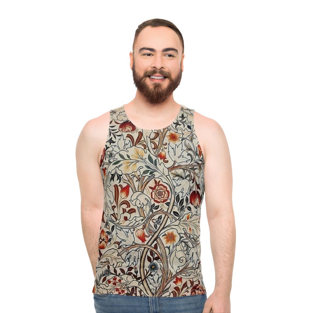 William Morris Floral Unisex Tank Top - men