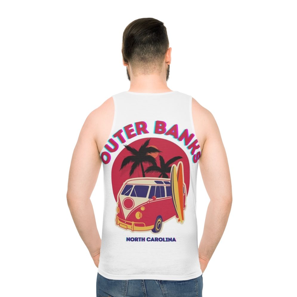 Outer Banks North Carolina Unisex Tank Top - men back