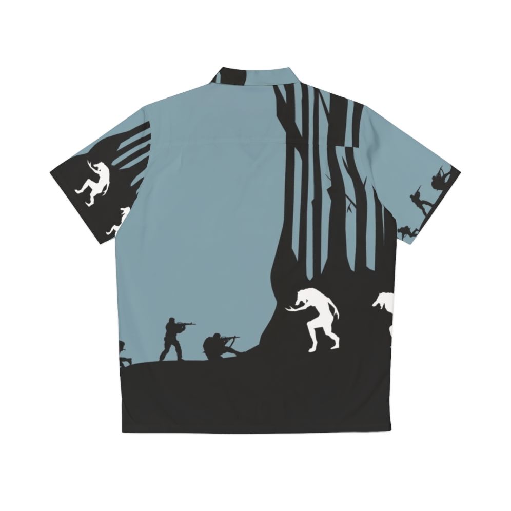 Dog Soldiers werewolf-themed Hawaiian shirt - Back