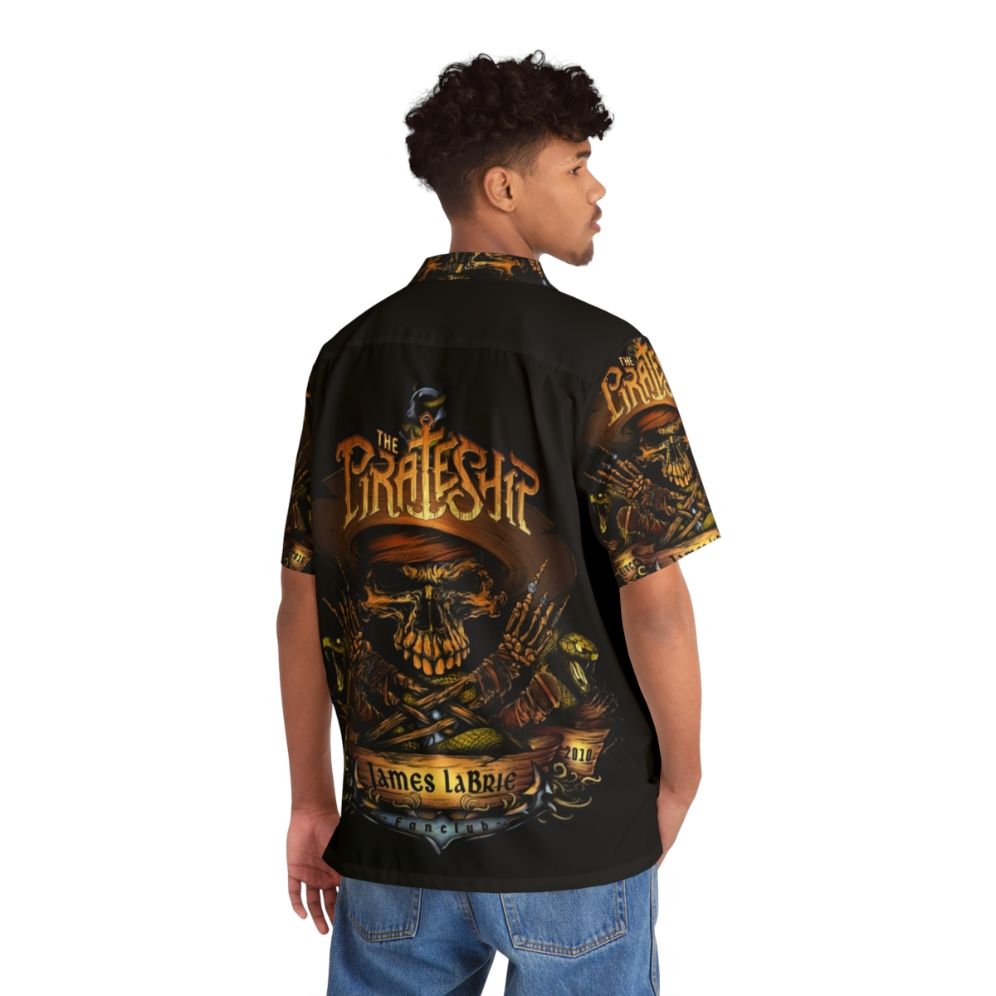 Pirate Ship Hawaiian Shirt with Viper Design for Music Fans - People Back