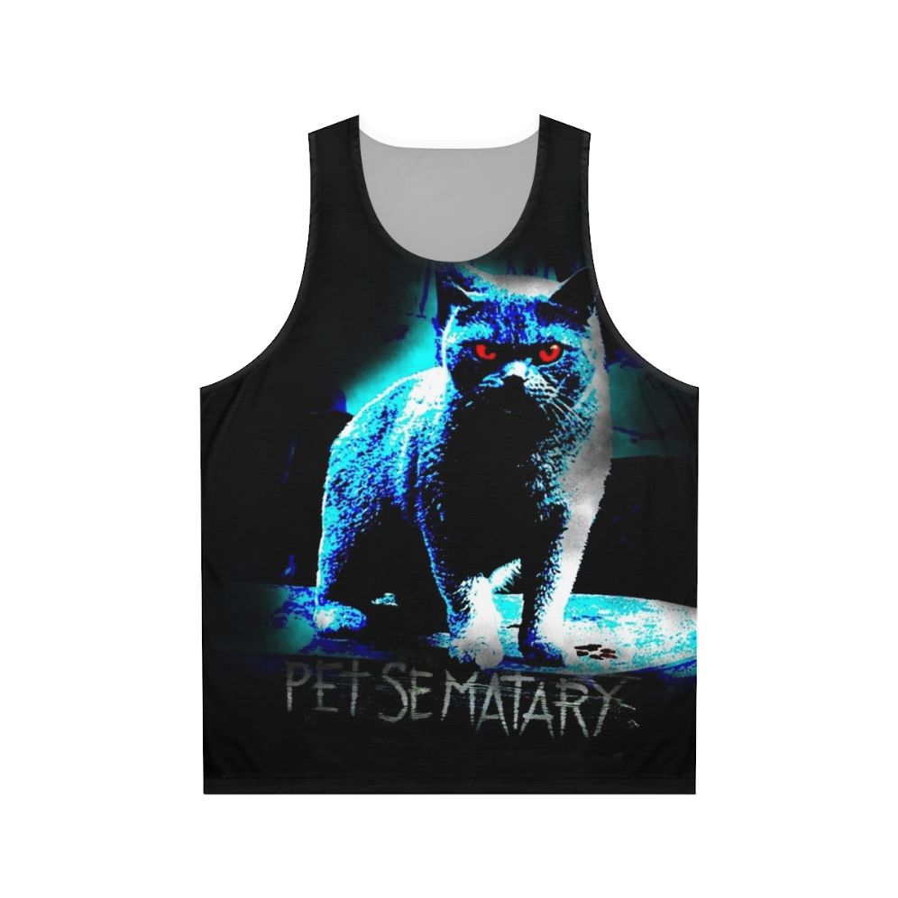 Pet Sematary Unisex Tank Top featuring a spooky horror graphic