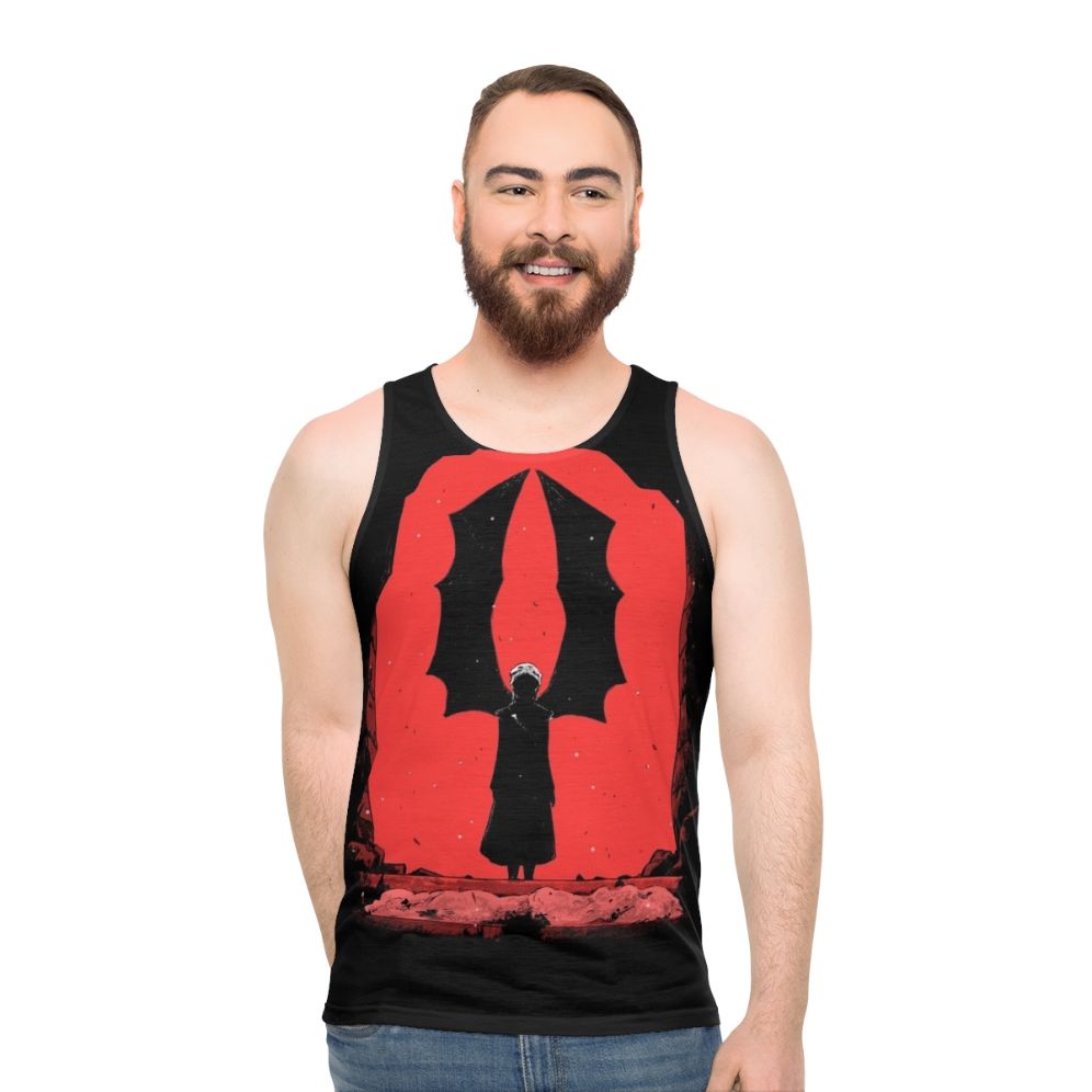 Red Wings of Fire and Blood Unisex Tank Top - men