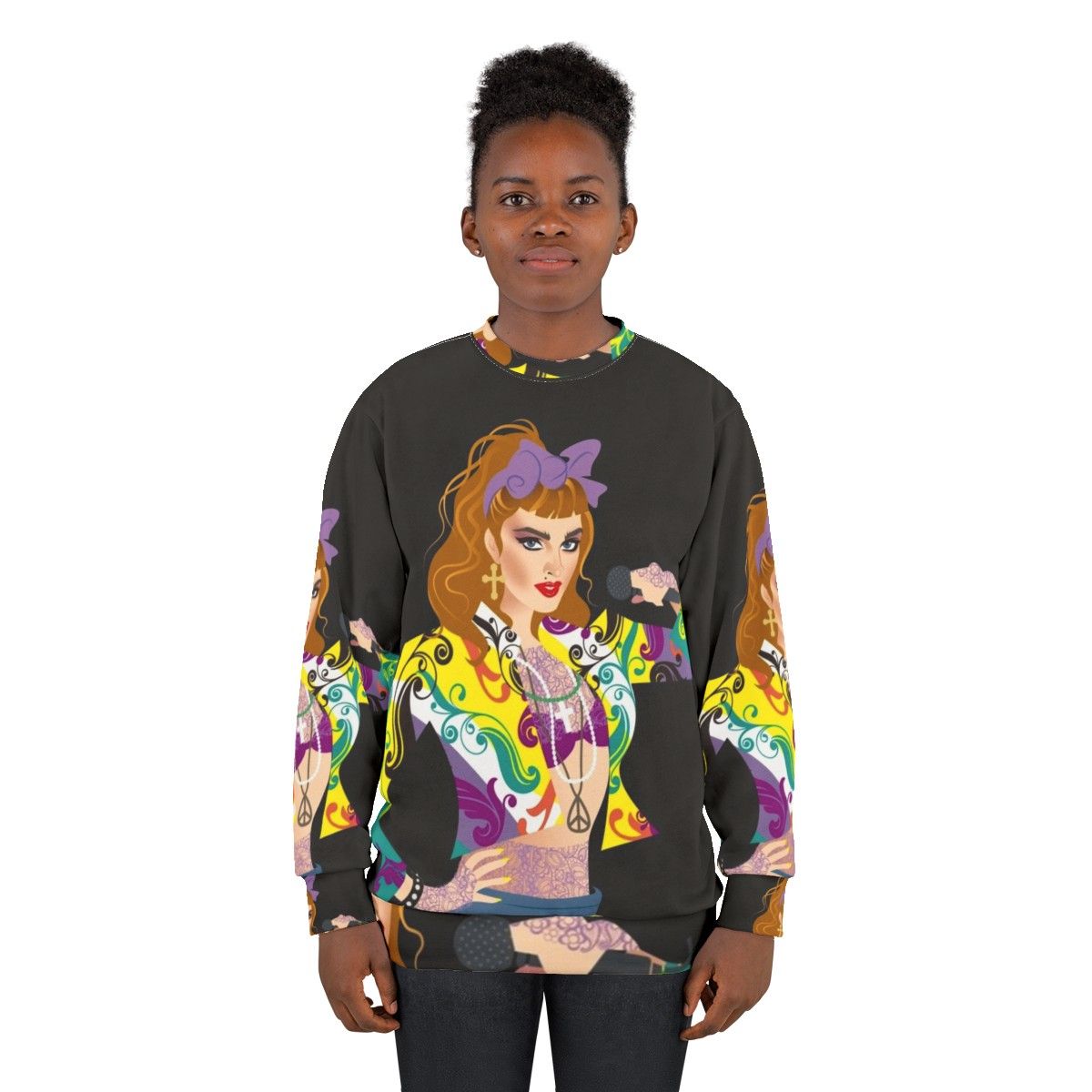 Dress Up Sweatshirt featuring Alejandro Mogollo Art - women