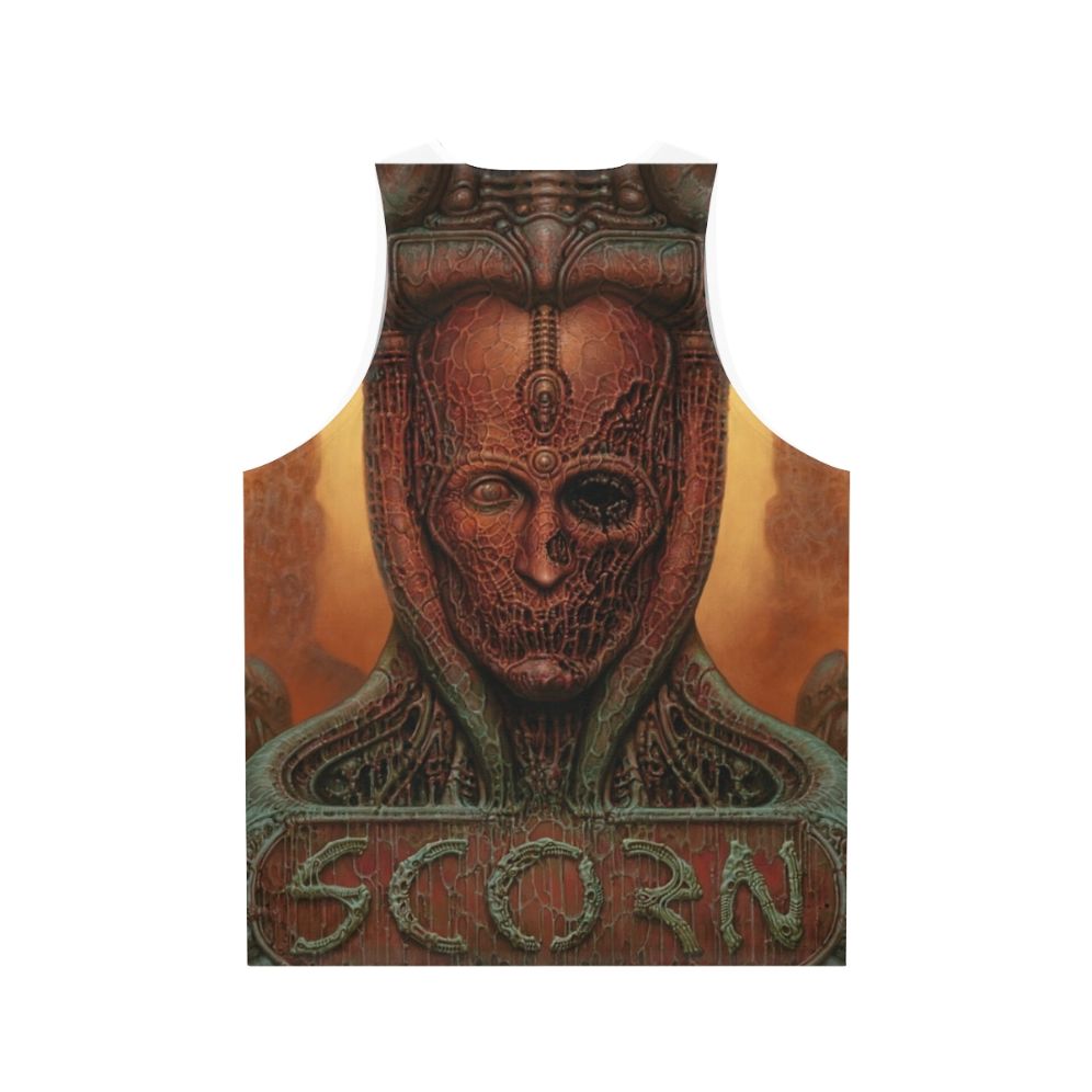 Scorn Game Unisex Horror Tank Top - Back