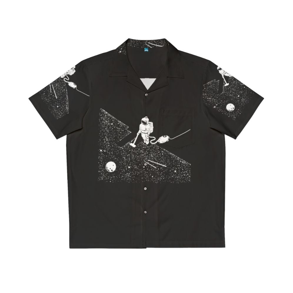 Cosmic vacuum shirt with astronaut and space motif