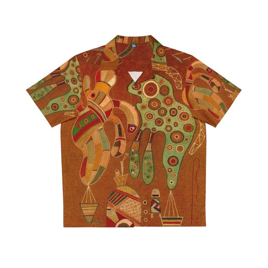 Wassily Kandinsky inspired abstract art hawaiian shirt