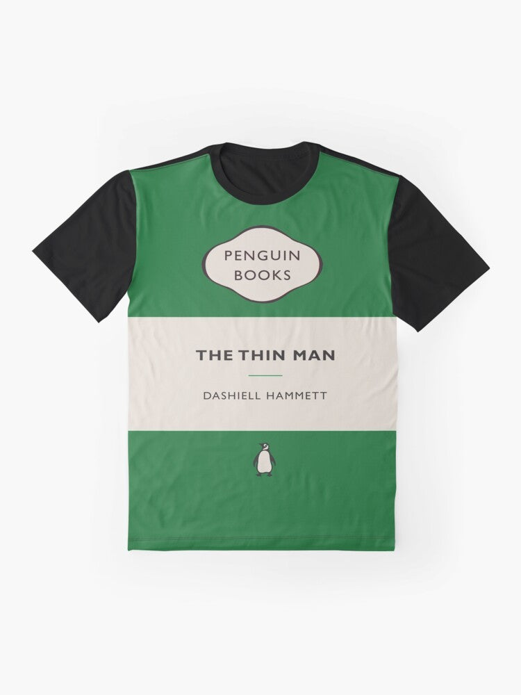 Vintage-style Penguin Classics "The Thin Man" graphic t-shirt - Flat lay