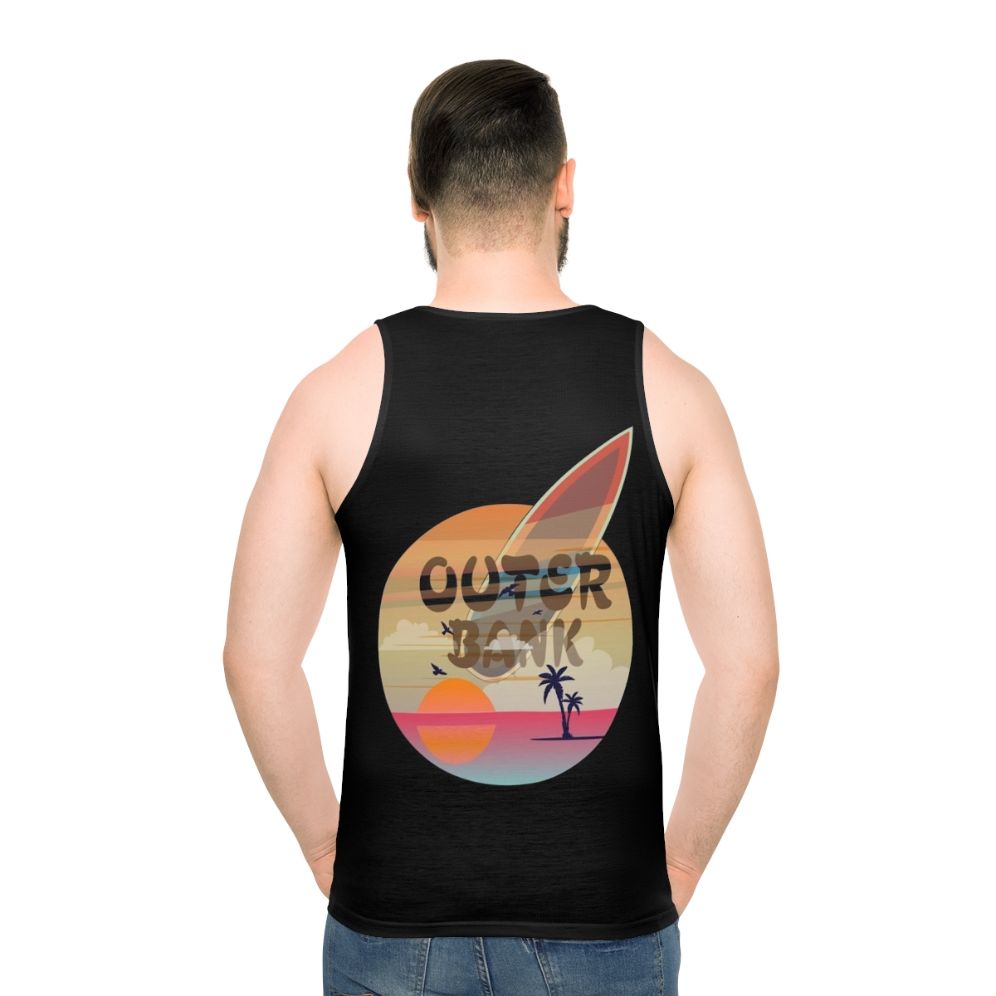 Vintage Unisex Surfer Tank Top - men back