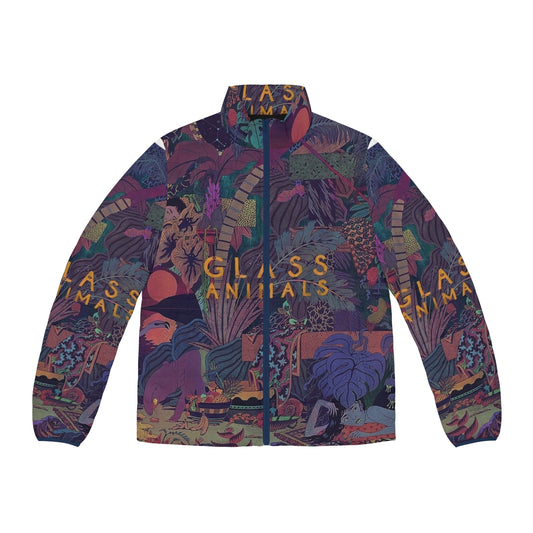 Glass Animals Zaba Puffer Jacket 2 with album art design