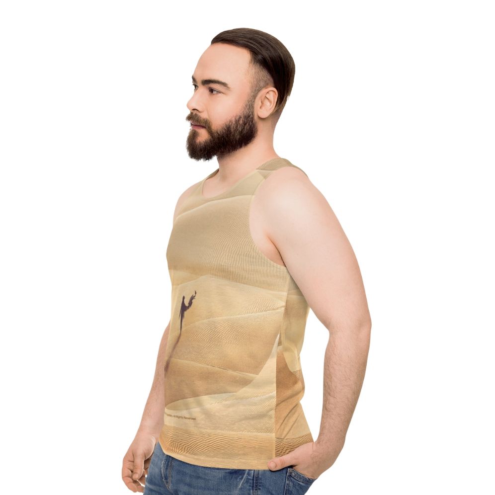 Dune Arrakis Unisex Science Fiction Tank Top - men side