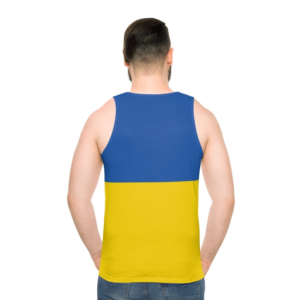 Ukraine flag tank top - men back