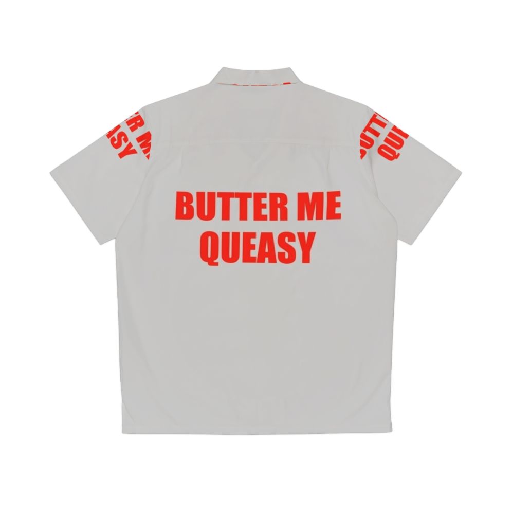 Icarly Penny Hawaiian graphic tee with "Butter Me Queasy" design - Back