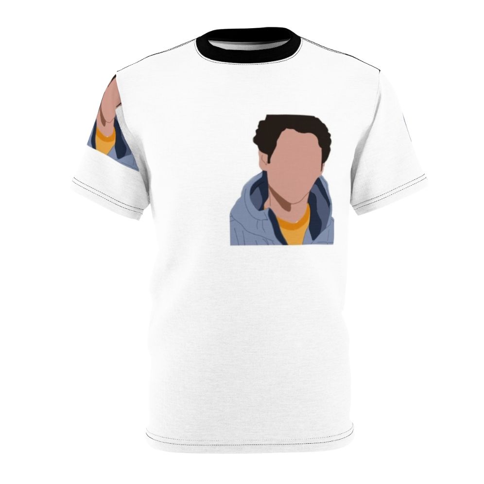 T-shirt design featuring Simon, a character from the Young Royals Netflix series