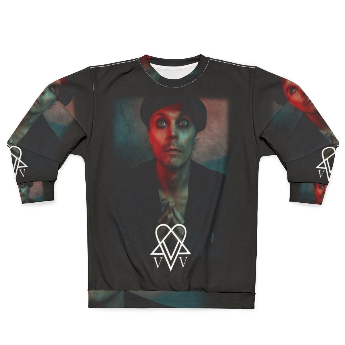 Ville Valo Neon Noir HIM Band Sweatshirt