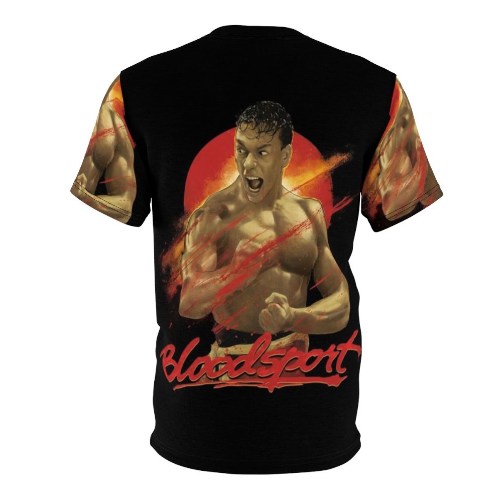 Bloodsport martial arts movie t-shirt with Jean Claude Van Damme - Back