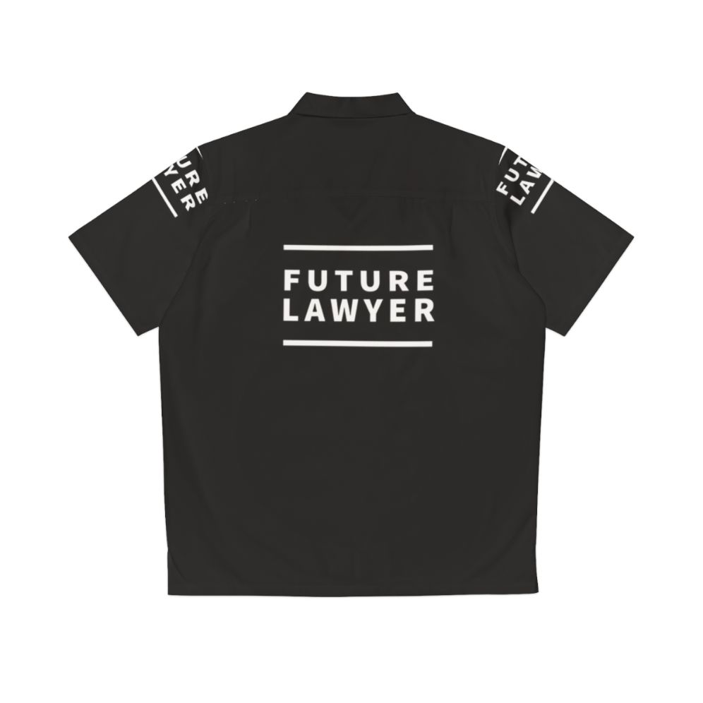 Future Lawyer wearing a Hawaiian-style shirt - Back