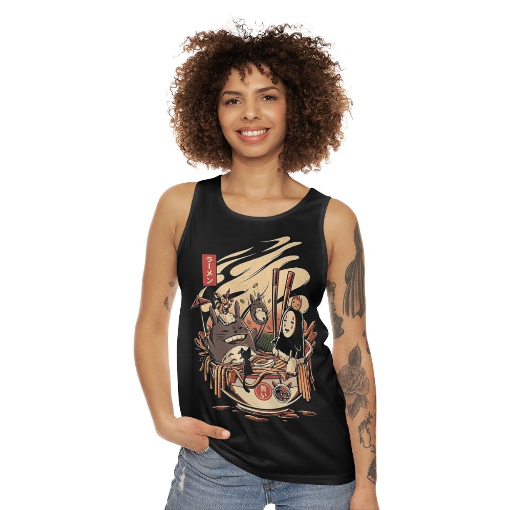 Ramen noodle unisex anime tank top - women