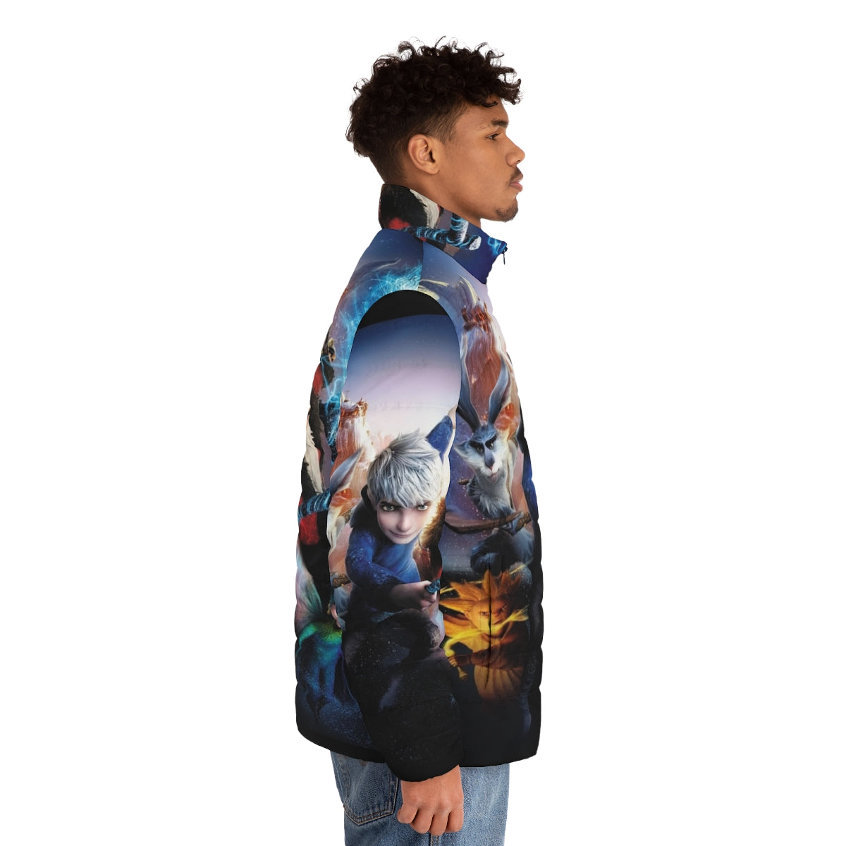 Rise of the Guardians Puffer Jacket featuring Jack Frost - men side right