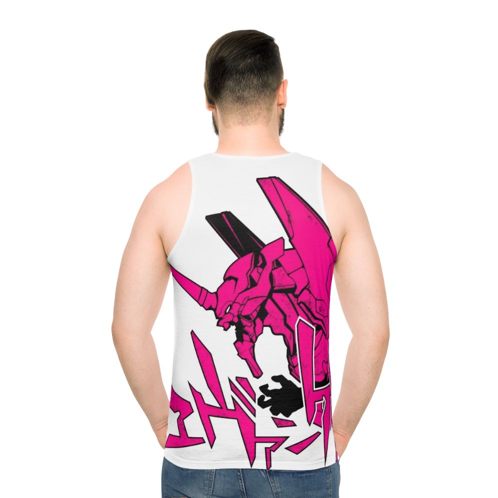 Neon Genesis Evangelion Inspired Unisex Tank Top - men back