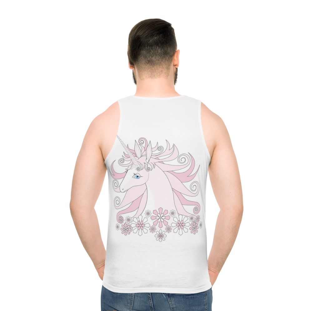 The Last Unicorn Unisex Fantasy Tank Top - men back