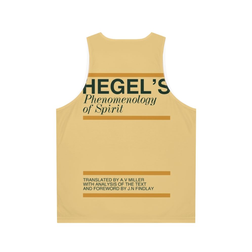 Hegel's Phenomenology of Spirit Unisex Tank Top - Back