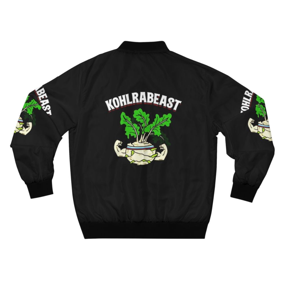 Kohlrabi bomber jacket for fans of the Fantastic Beasts series - Back