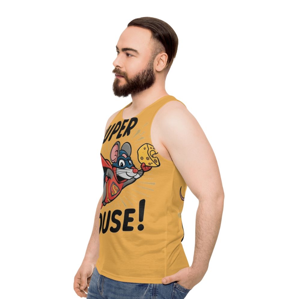 Super Mouse Unisex Graphic Tank Top - men side